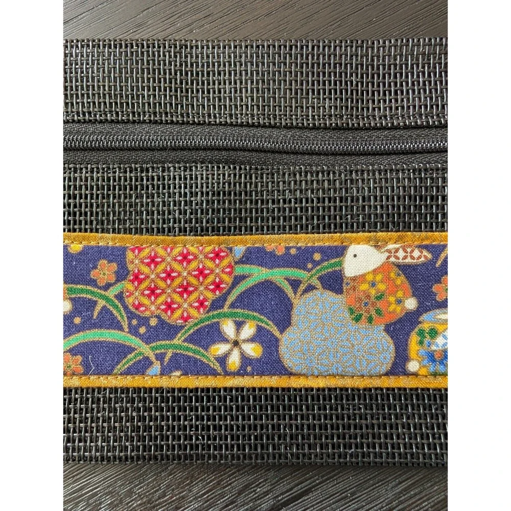 Kawaii Mesh‎ Zipper Pouch Japanese Rabbit Floral Fabric Trim Butterfly Charm